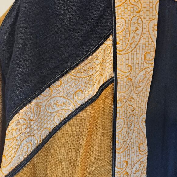 Randi Hilleso Art to wear silk linen lounge jacket. Size M - Picture 10 of 16